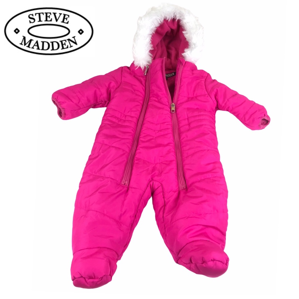 Steve Madden Baby Girl Baffle Pram Suit Sz. 3-6M